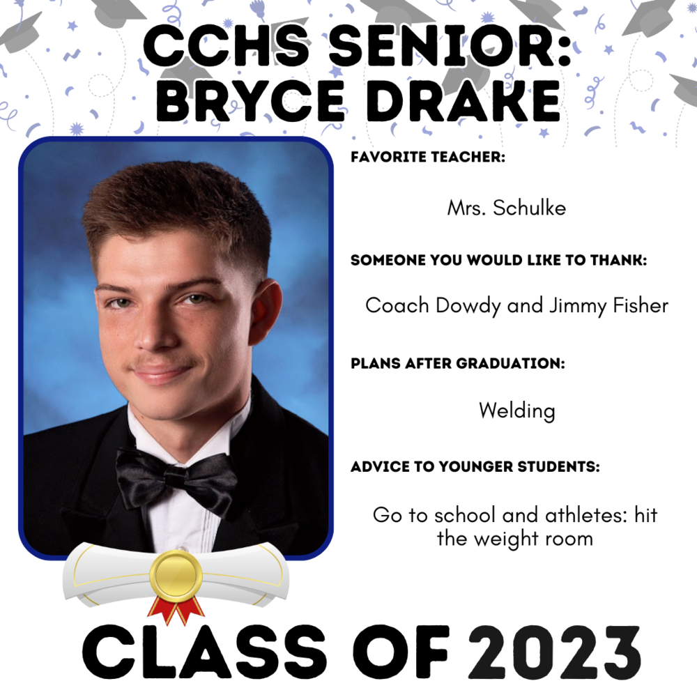 Picture of Bryce Drake, Senior Spotlight for 5/12/23