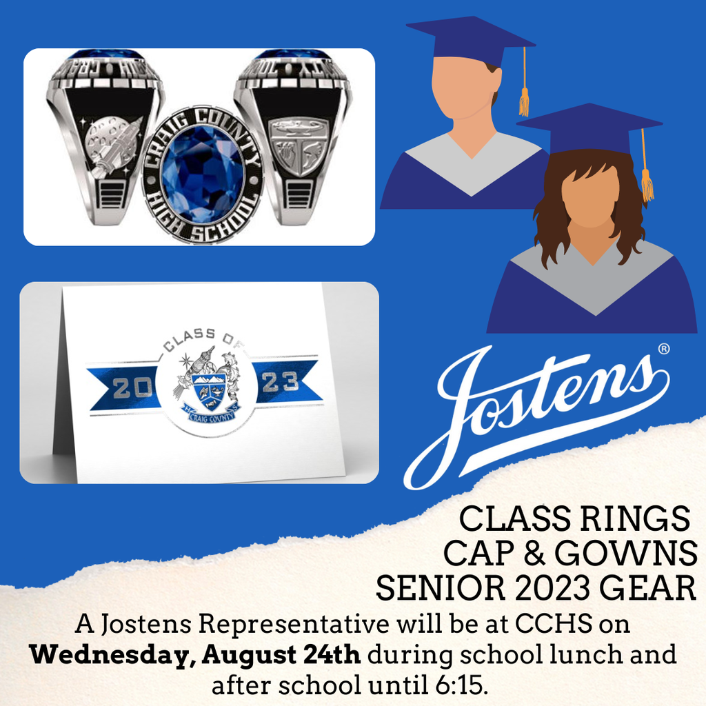 Josten's information about ordering class rings and cap and gowns